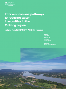 Interventions and pathways to reducing water insecurities in the Mekong region: insights from SUMERNET 4 All (S4A) research