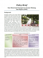 Non-motorized transport in Greater Mekong Subregion (GMS)
