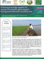 Producing work together for recovery of wetlands, agroecological farming and livelihoods in Southeast Asia
