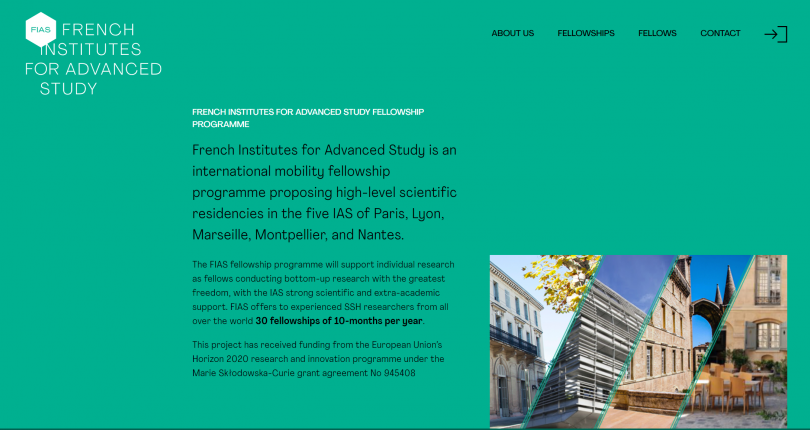 FIAS fellowship Programme - Call for applications 2022-2023 (Agriculture & Food, Environment)